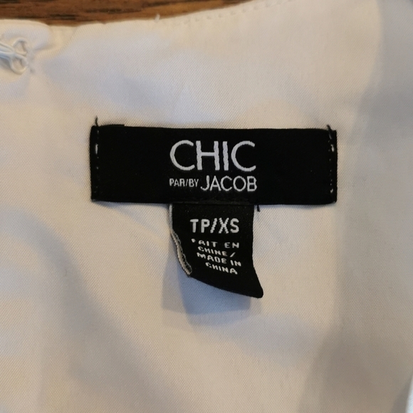 Vintage Dress Chic By Jacob Striped Sleeveless XS - Picture 4 of 6